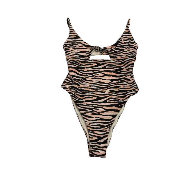 NWT B. Swim Atlas High Leg One Piece Swimsuit – Bengal Print – Size Small - Picture 1 of 13